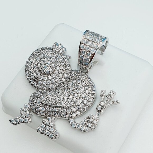 "925 Sterling Silver Cubic Zirconia Pendant, UU1P6A6037 - Picture 4 of 9